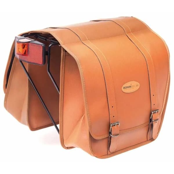Läderväska - Boninbike - Lux - Unisex - Honung - 30x12x33 cm