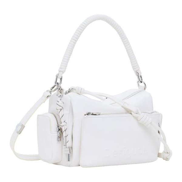 Desigual axelväska vit för kvinnor - Half Banana Handbag 310871