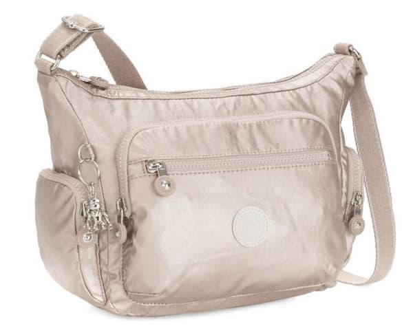 Crossbody axelväska - Kipling - Basic Plus Gabbie S - Beige - 100% polyamid - 380 g