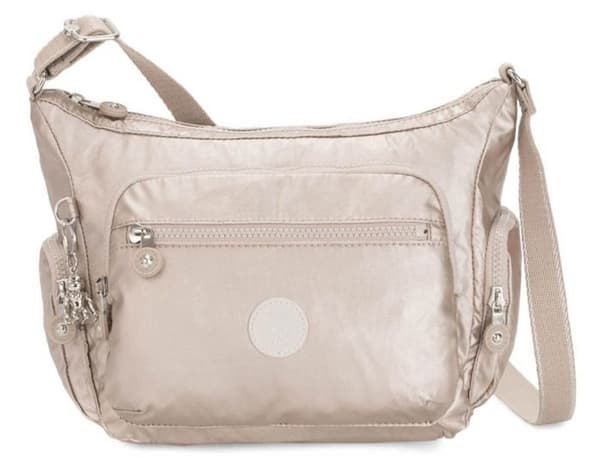 Crossbody axelväska - Kipling - Basic Plus Gabbie S - Beige - 100% polyamid - 380 g