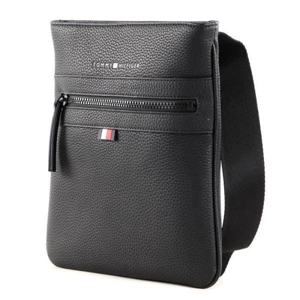 TOMMY HILFIGER Essential PU Crossover Svart [184418] - axelväska bandolär väska