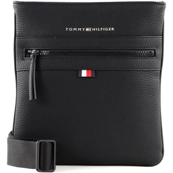 TOMMY HILFIGER Essential PU Crossover Svart [184418] - axelväska bandolär väska