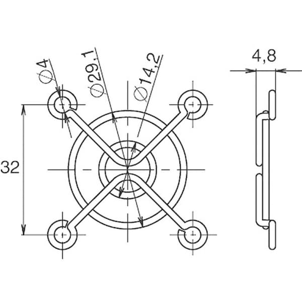 Panasonic ASFN48001 Luftgitter 1 st (B x H) 40 mm x 40 mm Stål