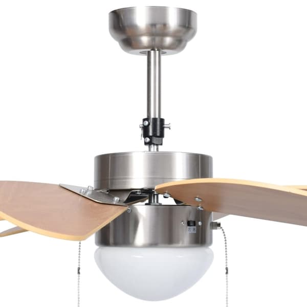 vidaXL Takvifte med lys 76 cm lysebrun