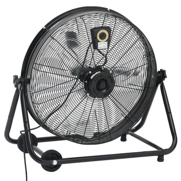 vidaXL Industrifläkt 60 cm 180 W svart