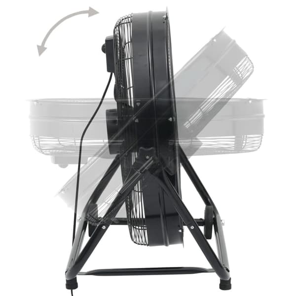 vidaXL Industrifläkt 60 cm 180 W svart
