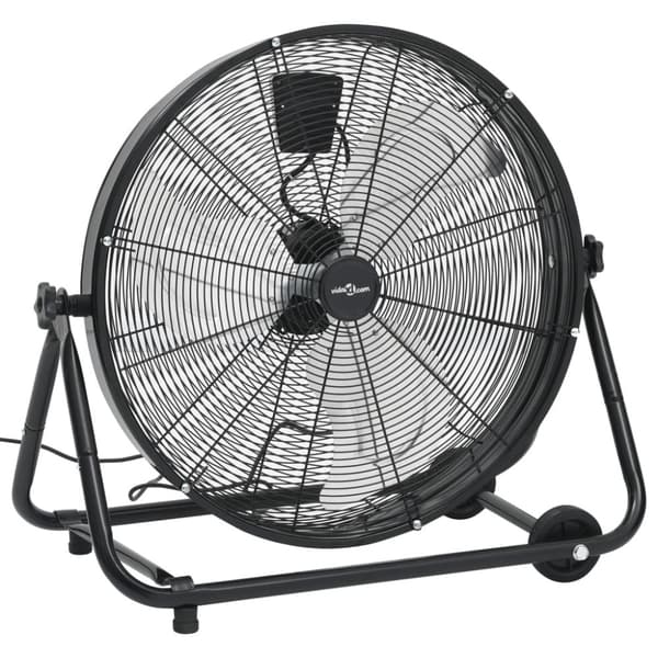 vidaXL Industrifläkt 60 cm 180 W svart
