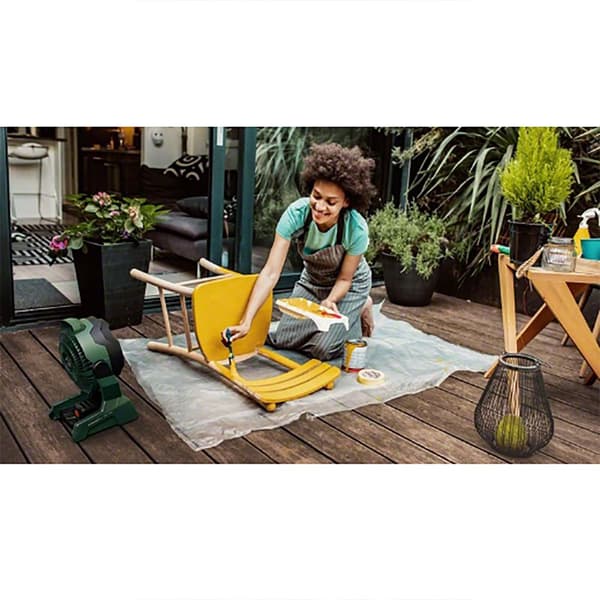 Bosch Akun Tuuletin Universalfan 18v-1000 Set Hopeinen