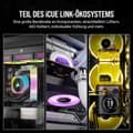 Miniatyrbild 7 av 8: Corsair Torn Fläkt Icue Link Qx140 Rgb 140 Mm 2 Enheter