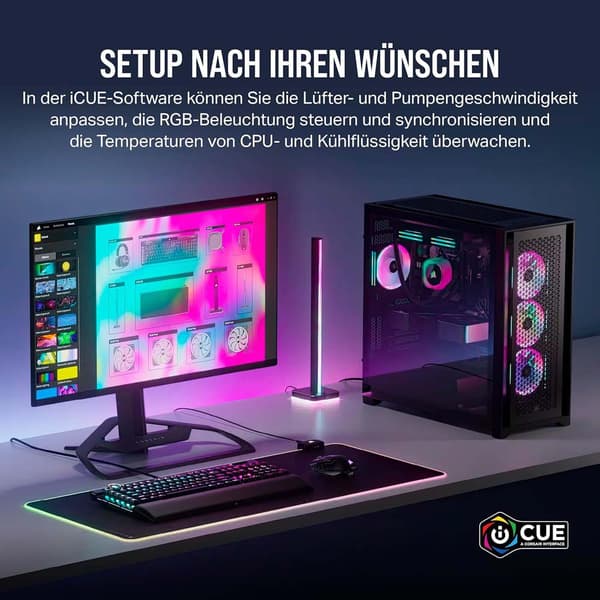 Corsair Torn Fläkt Icue Link Qx140 Rgb 140 Mm 2 Enheter