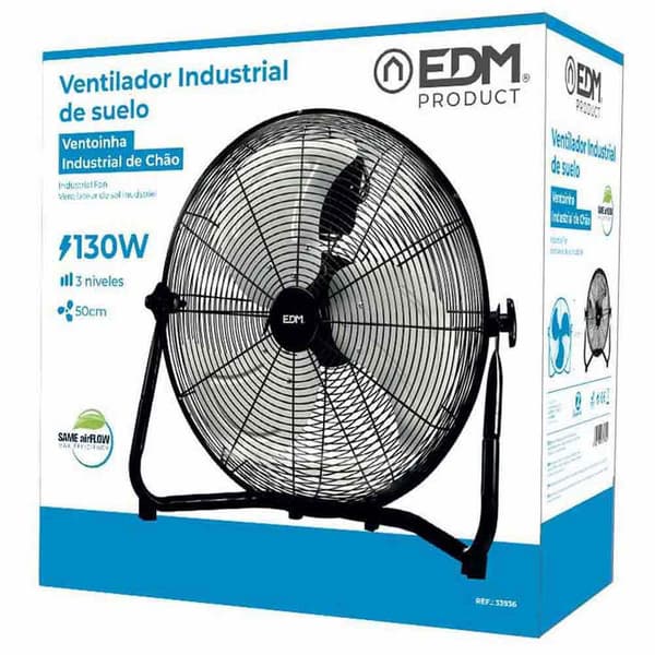 Edm 45w Industrial Industrial Lattiatuuletin 50 Cm Musta One Size / EU Plug