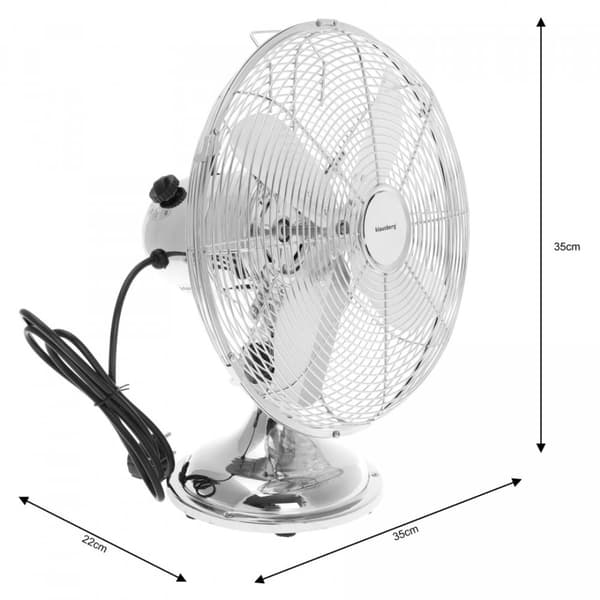Pöytätuuletin 30cm 40W METAL KLAUSBERG KB-7537