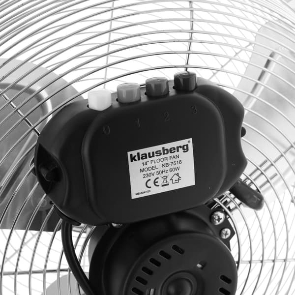 Ventilator, gulvcirkulationspumpe, stående 60W Klausberg