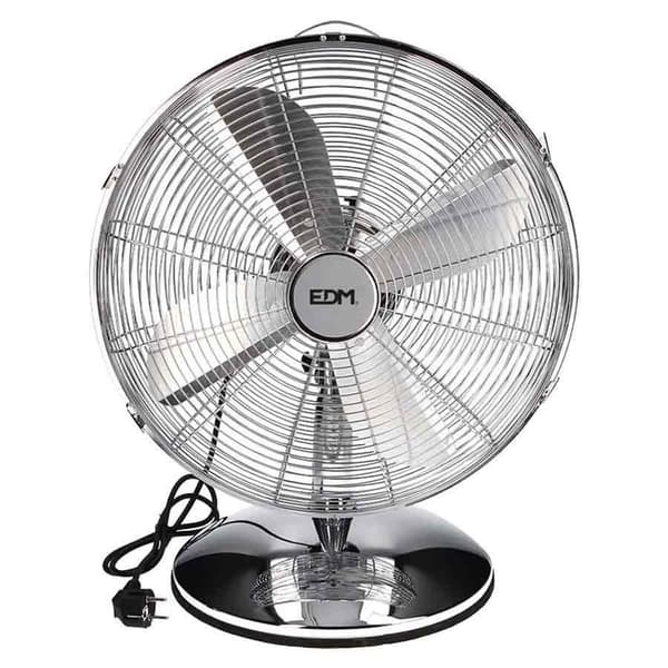 Edm Skrivbordsfläkt 60w 40 Centimeter Silver One Size / EU Plug