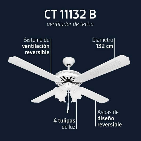 Orbegozo Huippu Fani Ct 11132 B 132 Cm