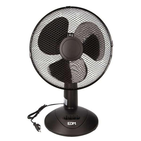 Edm Desktop Fan 45w 30 Cm Sort One Size / EU Plug