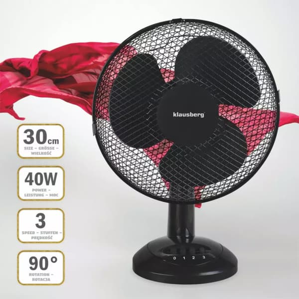 DESK VENTILATOR VENTILATOR 30cm KLAUSBERG KB-7474