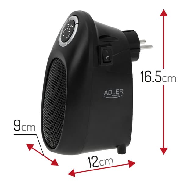Adler AD 7726 puhallinlämmitin Easy lämmitin sähkölämmitin farelka 1500W