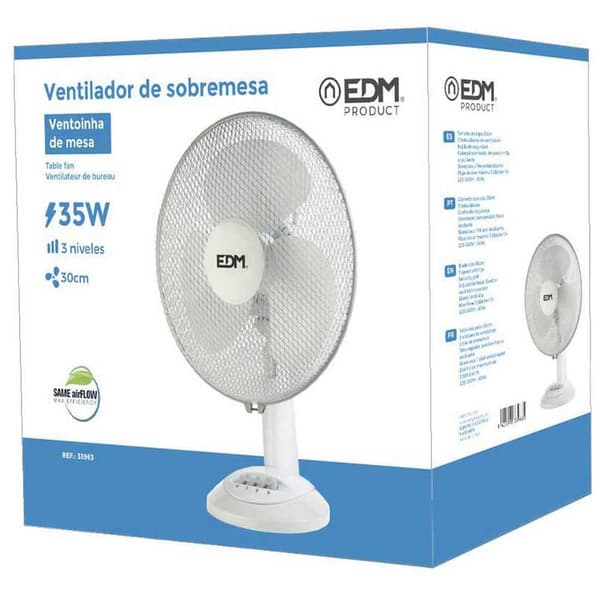 Edm 35w Pöytätuuletin 30 Cm Valkoinen One Size / EU Plug
