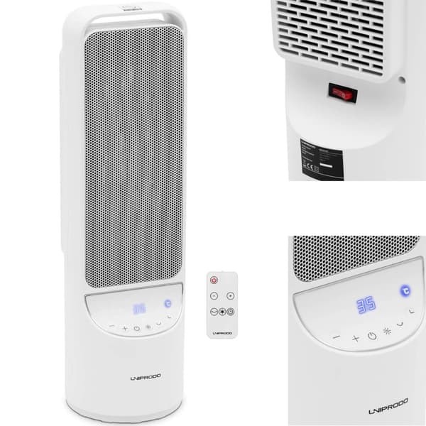Elpelarradiator med fjärrkontroll 1200/2000 W