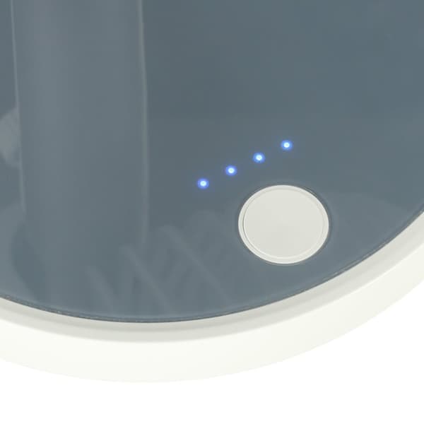 Trådløs skrivebordsventilator, 30 cm, hvid