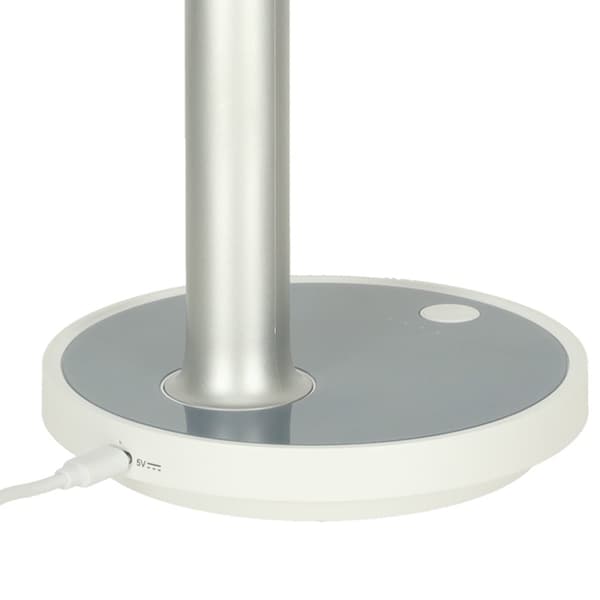 Trådløs skrivebordsventilator, 30 cm, hvid