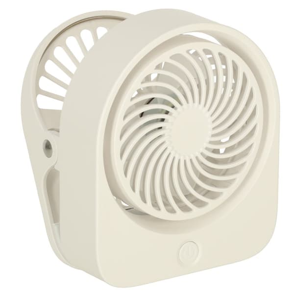 Langaton USB-pöytätuuletin, 11,5 cm, valkoinen