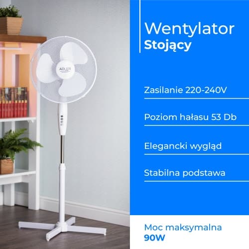 AD 7305 Stående ventilator 40cm