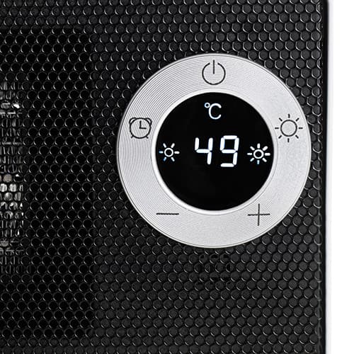 AD 7746 Keramisk varmeblæser med LCD