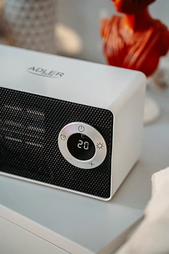 AD 7746 Keramisk varmeblæser med LCD