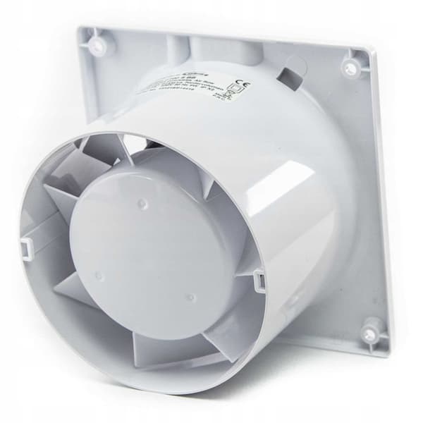 Badeværelsesventilator Fi 100 ABS Hvid Hygrostat Timer