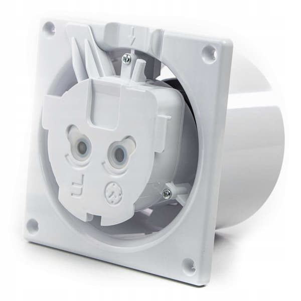 Badeværelsesventilator Fi 100 ABS Hvid Hygrostat Timer