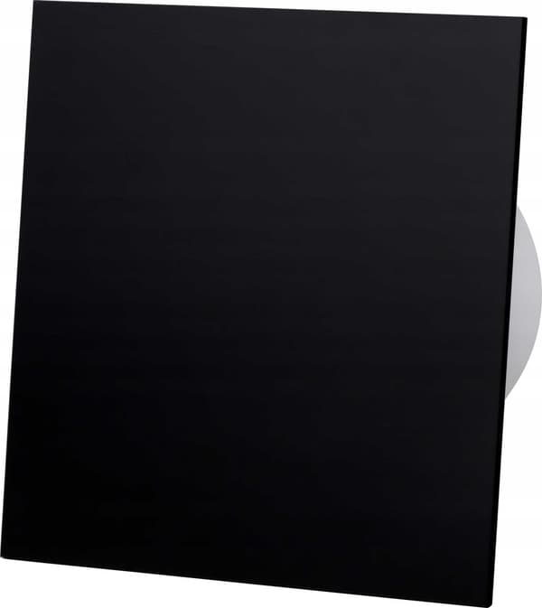 Kylpyhuonetuuletin Fi 100 Plexi Gloss Black Hygrostaatti Ajastin