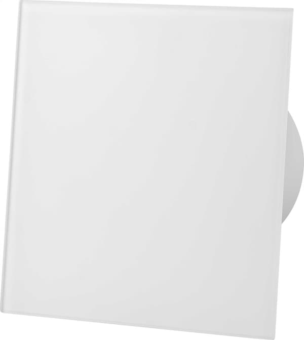Kylpyhuonetuuletin Fi 100 Glass Matt White Hygrostaatti Ajastin