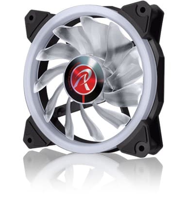 RAIJINTEK IRIS 12 RBW ADD-3 Datorchassi Fläkt 12 cm Svart, Vit 3 st Svart, Vit