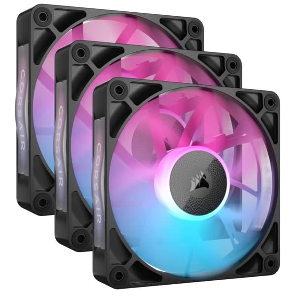Corsair iCUE LINK RX120 RGB Datorchassifläkt 12 cm Svart 3 st