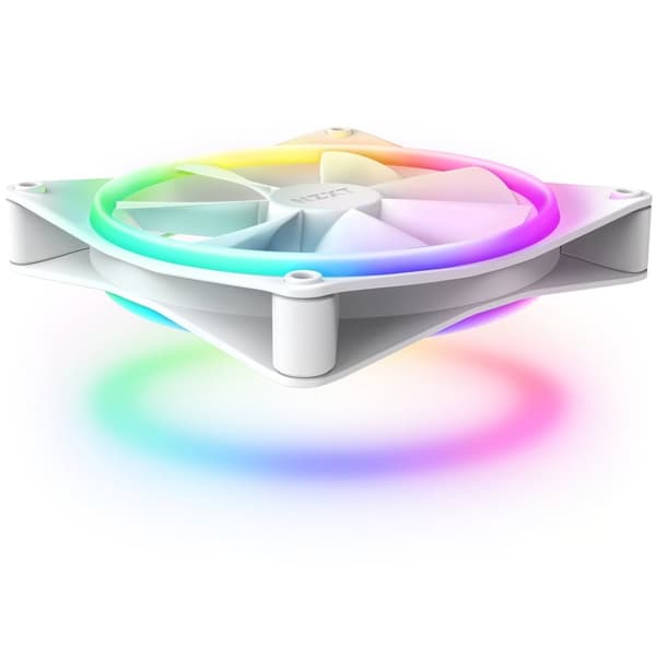 NZXT F140 RGB DUO Ventilator 14 cm Hvid 1 stk