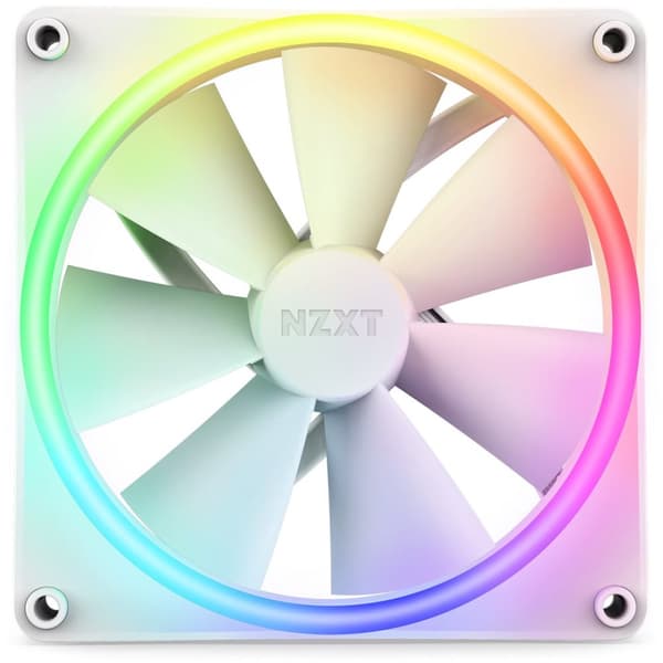 NZXT F140 RGB DUO Ventilator 14 cm Hvid 1 stk