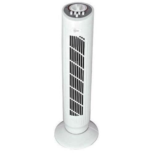 DAKOTA - H74cm 50W vit oscillerande pelarfläkt