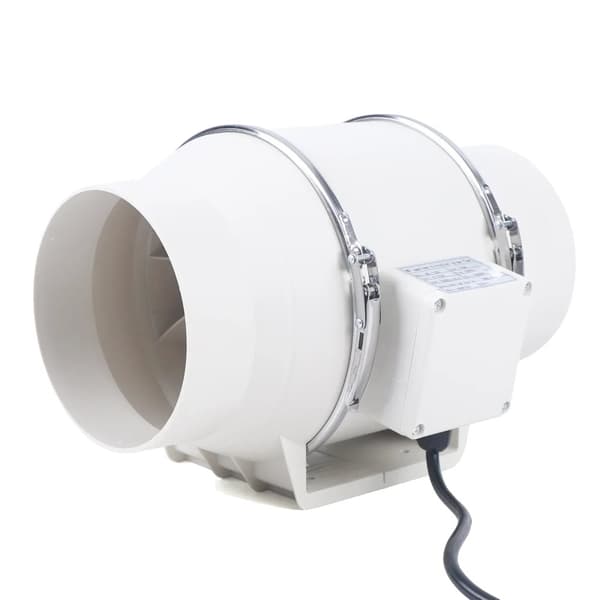 Rørventilatorer, 75W effekt, 540 m³/t luftstrøm,Hvid