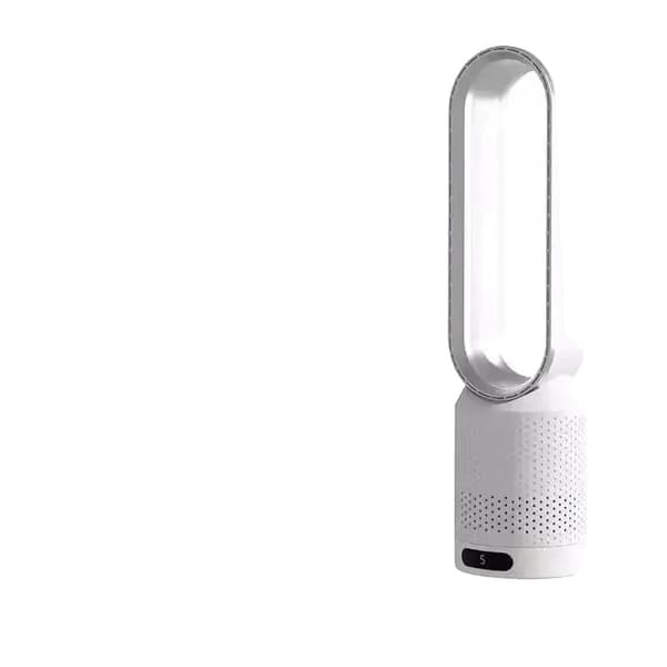 Bladeless Tower Fan, 8 Vindhastigheder, Ultra-Stille Drift,EU, Sølv