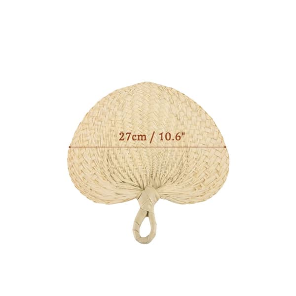 Naturlig Bambus Håndvifte, Lille Størrelse 27 cm, Stor Størrelse 35 cm,27 cm Lille Størrelse, 24STK