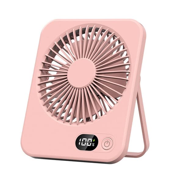 Lollanda Mini USB-fläkt med justerbar hastighet och LED-display – bärbar, idealisk för kontor, hem, sovrum och resor