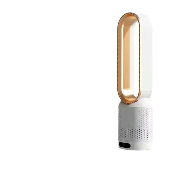 Luftrengöringsfläkt, negativ jonluftrengöring, 90° svängning, 120-minuters timer,Guld