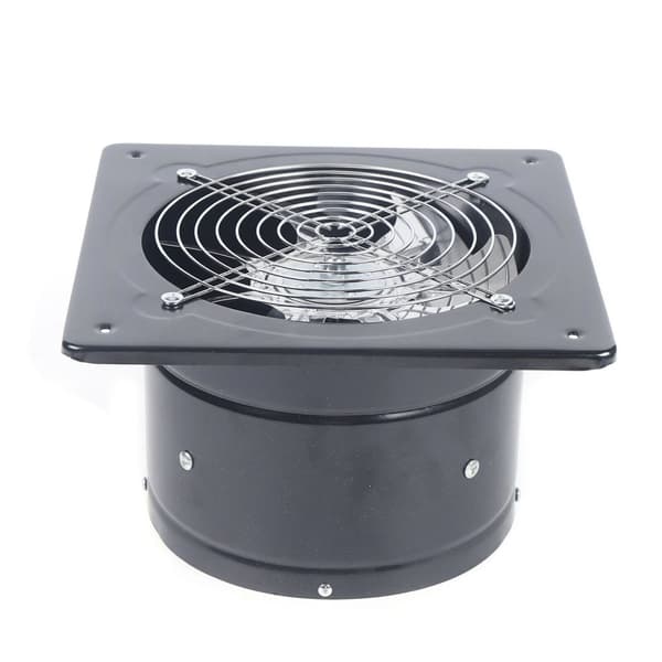 Axial industriventilator, 200 mm størrelse, 80 W effekt, 2800 RPM hastighed,sort