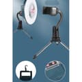 Miniatyrbild 8 av 9: Lollanda 2-i-1 fläkt med 3 hastigheter, LED-lampa och USB-laddning – tyst och hållbar, perfekt för camping och utomhus