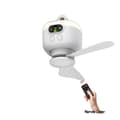 Miniatyrbillede 1 af 2: Loftventilator, 8000mAh batteri, fjernbetjening, USB-opladelig,Kølig Hvid