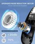 Miniatyrbild 3 av 7: Lollanda Portabel Nackfläkt, 4000 mAh, 360° Kylning, LED-Display