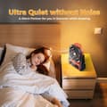 Miniatyrbild 6 av 7: OBOSOE Bärbar campingfläkt/fläkt med Turboeffekt –fläkt med lampor 4 Hastigheter,  Perfekt för Resor och Utomhusaktiviteter