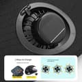 Miniatyrbild 2 av 5: Solcellsdriven ventilerad hatt - Unisex soldriven/USB-laddningsbar - 6000 RPM dubbla fläktar - UV-skydd - Justerbar vindhastighet